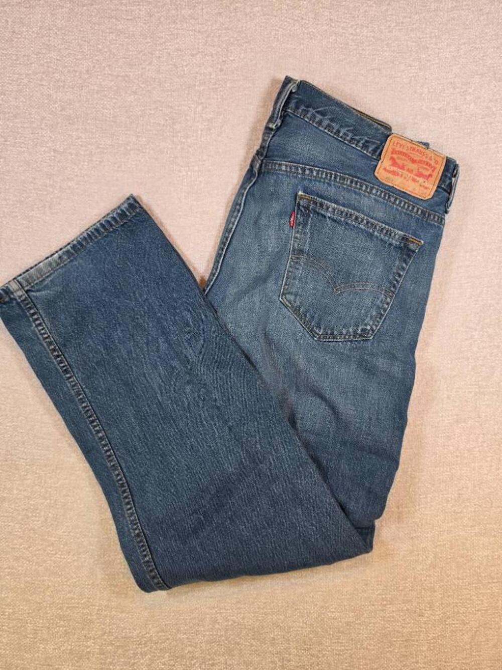 Levi's 559 Relaxed Straight Jeans Vintage Blue Denim Pants Men Size 36x34